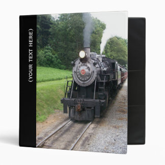 Vintage Locomotive Railroad Train Binder
