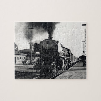 Vintage Locomotive Train Steam Engine Railway Jigsaw Puzzle