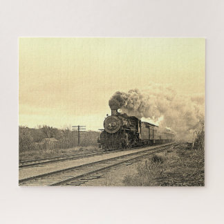Vintage Locomotive Train Steam Engine Railway Jigsaw Puzzle