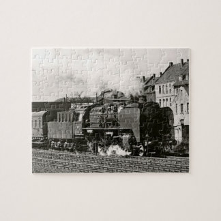 Vintage Locomotive Train Steam Engine Railway Jigsaw Puzzle