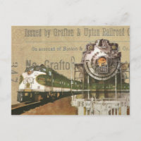 Vintage Locomotive Train Steam Engine Steampunk