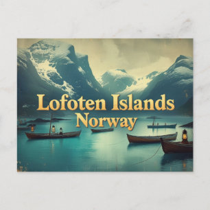 Vintage Lofoten Magic Postcard
