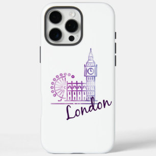 Vintage London Big Ben – Retro British Travel Art iPhone 16 Pro Max Case