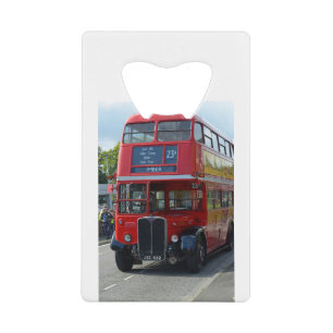 Vintage London Bus Credit Card Bottle Opener