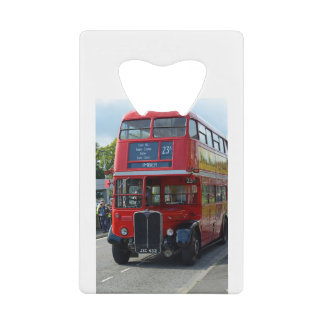 Vintage London Bus Credit Card Bottle Opener