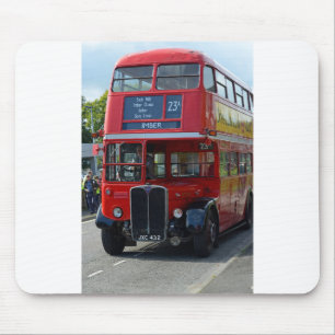 Vintage London Bus Mouse Pad
