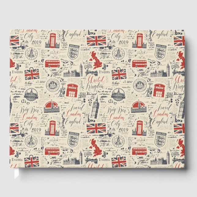 Vintage London Guest Book (Front)