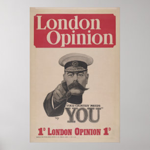 Vintage London Opinion Cover Poster