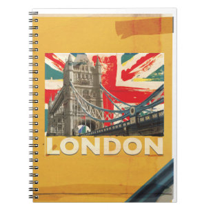 Vintage London Poster Notebook