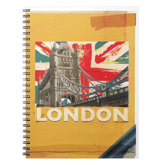 Vintage London Poster Notebook (Front)