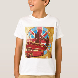 Vintage London Red Double Decker Bus T-Shirt