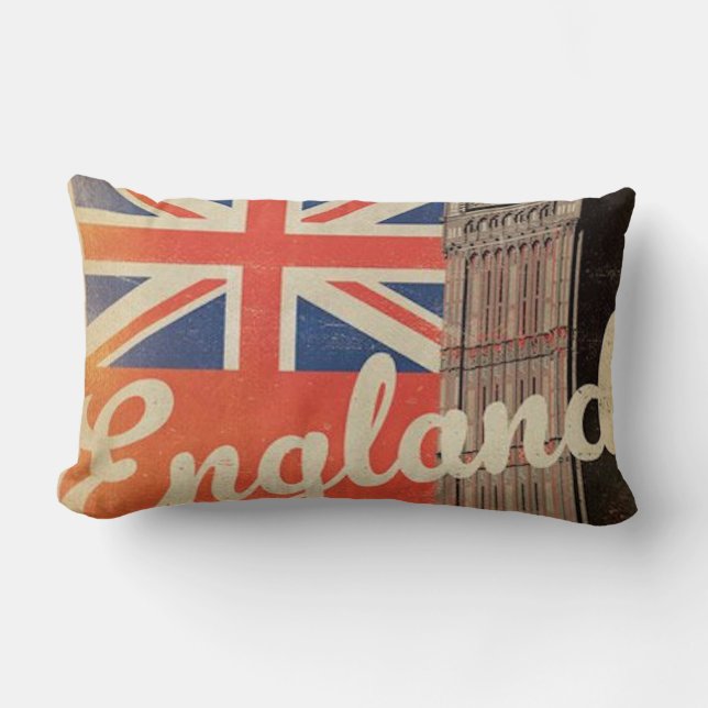 Vintage London Throw Pillow (Front)