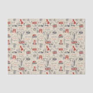Vintage London Tissue Paper
