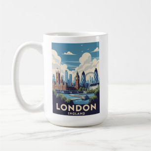 Vintage London Travel Britain British Landmark Coffee Mug