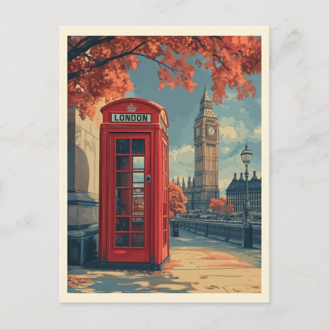 Vintage London Travel  Postcard (Front)