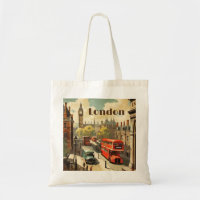 Vintage London Travel Poster City Style