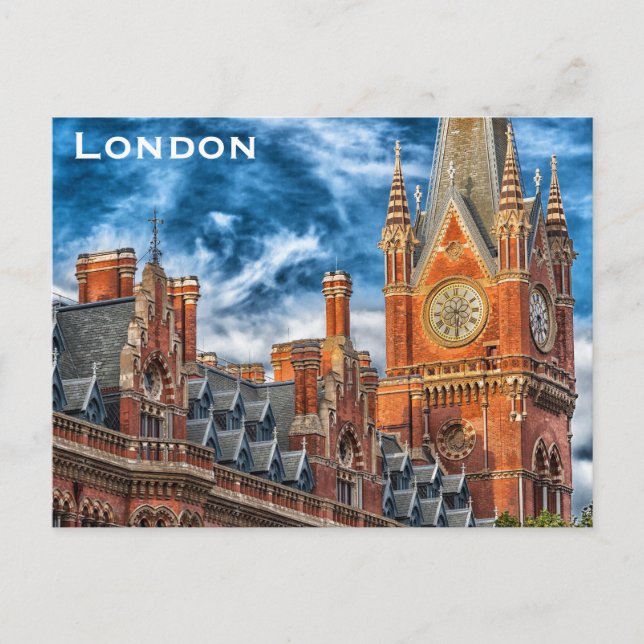 Vintage London Travel Tourism Postcard (Front)