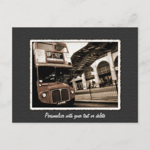 Vintage Londres Double Decker Bus UK Carte postale