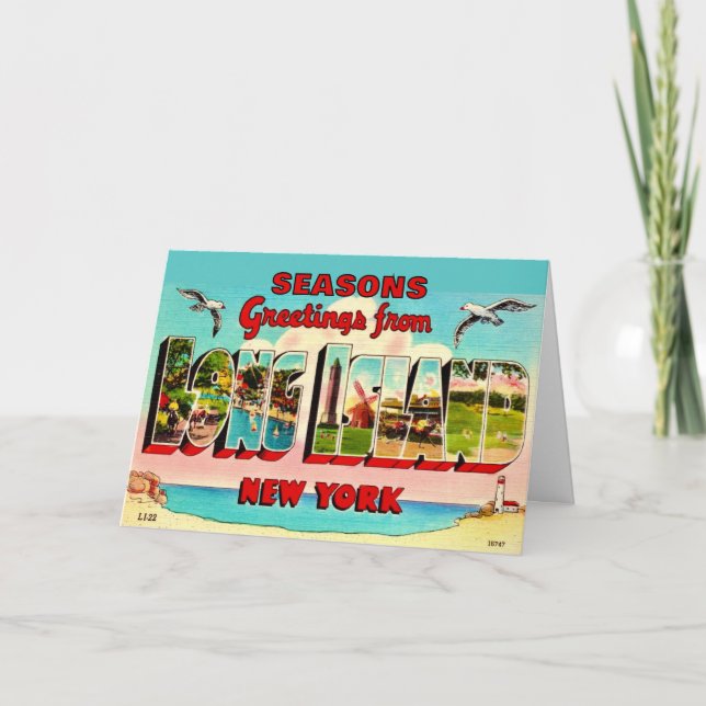 Vintage Long Island Holiday Card (Front)