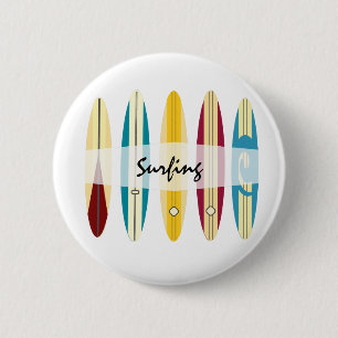 Vintage Longboards 2 Inch Round Button