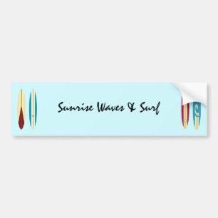 Vintage longboards bumper sticker