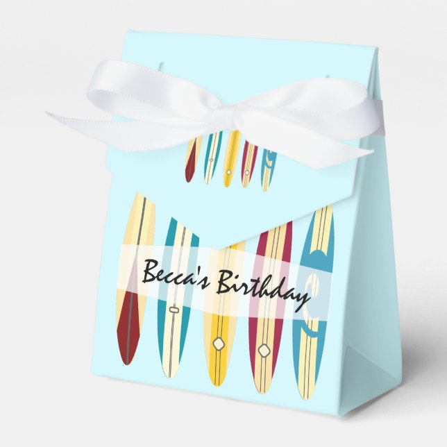 Vintage Longboards Favor Box (Front Side)