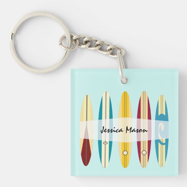 Vintage Longboards Keychain (Front)