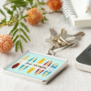 Vintage Longboards Keychain