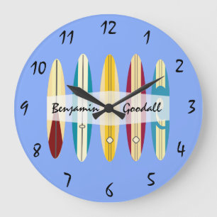 Vintage Longboards Large Clock