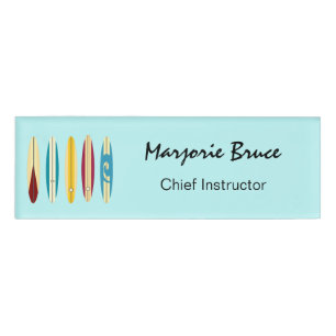 Vintage Longboards Name Tag