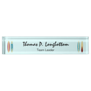 Vintage Longboards Nameplate