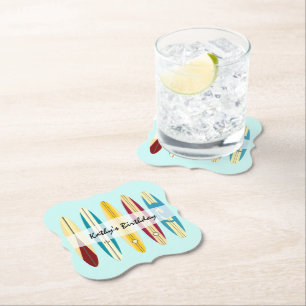 Vintage Longboards Paper Coaster