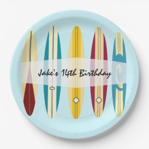 Vintage Longboards Paper Plate