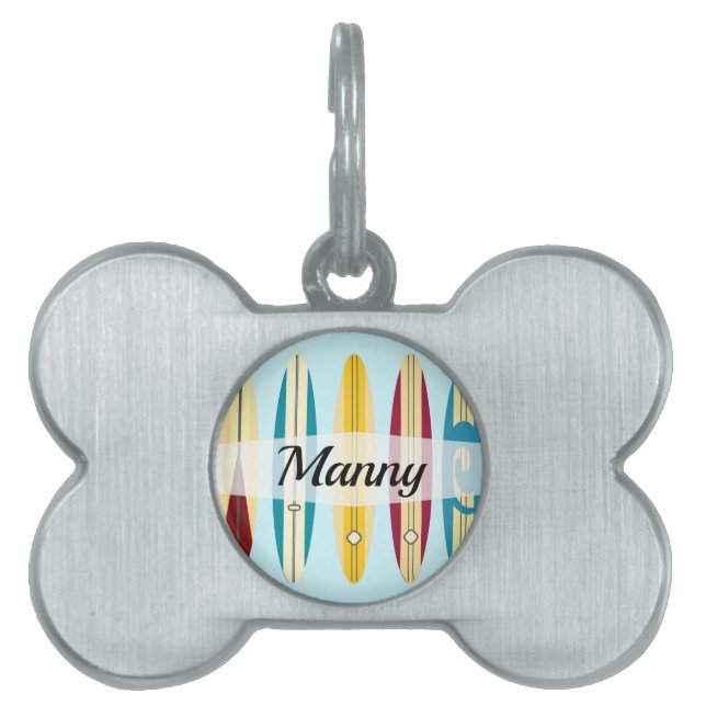 Vintage Longboards Pet ID Tag (Front)