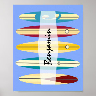 Vintage Longboards Poster