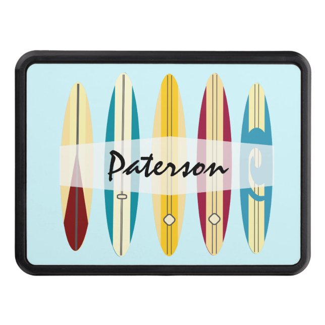 Vintage Longboards Trailer Hitch Cover (Front)