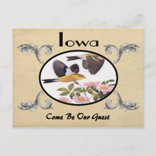 Vintage Look Ancienne carte postale Iowa État