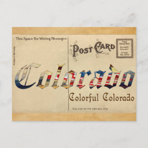 Vintage Look Colorado Old Postcard