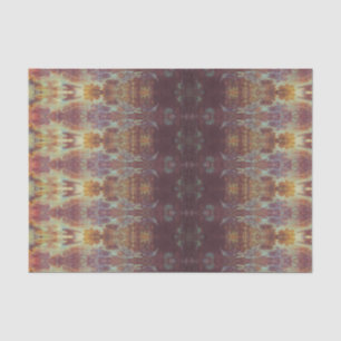 Vintage look gold and purple pattern tissue paper