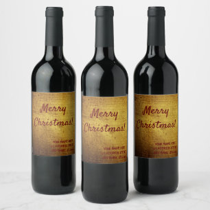 Vintage-Look gold used,personalized Wine Label
