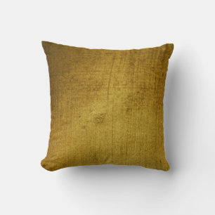 Vintage-Look gold used Throw Pillow