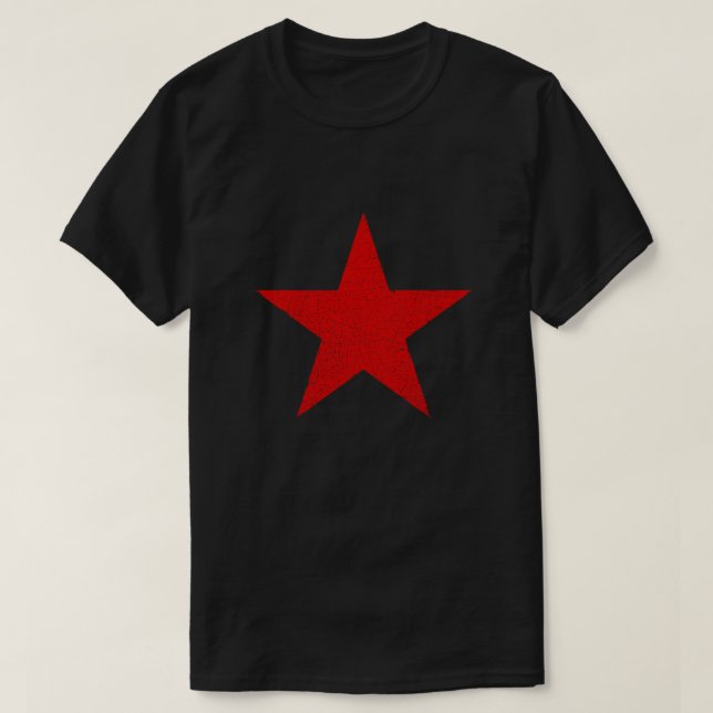 Vintage Look Russian Red Star T-Shirt (Design Front)