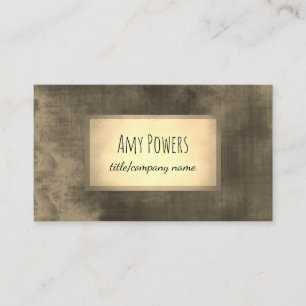 vintage look sepia toned minimalist custom business card