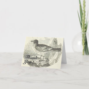 Vintage Look, Standing Bird, "Thank You!" Card