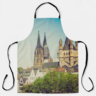 Vintage looking Koelner Dom Cologne Cathedral in K Apron