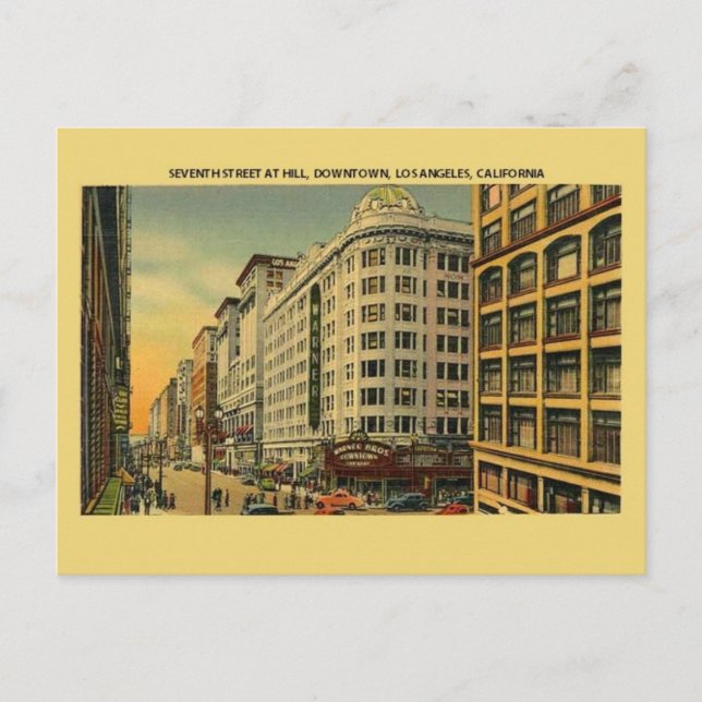 Vintage Los Angeles California Postcard (Front)