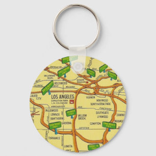 Vintage Los Angeles Keychain