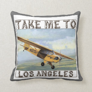 Vintage Los Angeles throw pillow