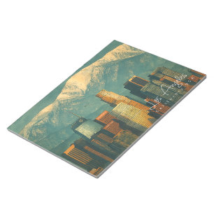  Vintage Los Angeles Watercolor   Retro California Notepad