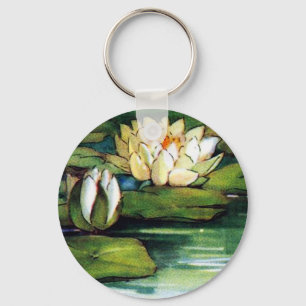 Vintage Lotus Keychain